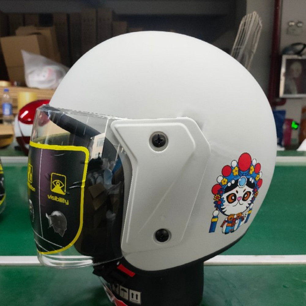 Elektrikli Akülü Araba Kaskı Erkekler ve Kadınlar Için Evrensel Kış Sıcak Sevimli Yarım Kask Dört Mevsim Baret Kız Kalp Karikatür (Yurt Dışından) Motorsiklet Kaskları Fiyatı
