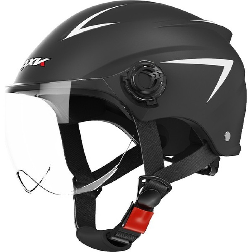 Elektrikli Motosiklet Kaskı Erkek ve Kadın Yarım Kask Her Mevsim-Siyah (Yurt Dışından) - Siyah Motorsiklet Kaskları Fiyatı