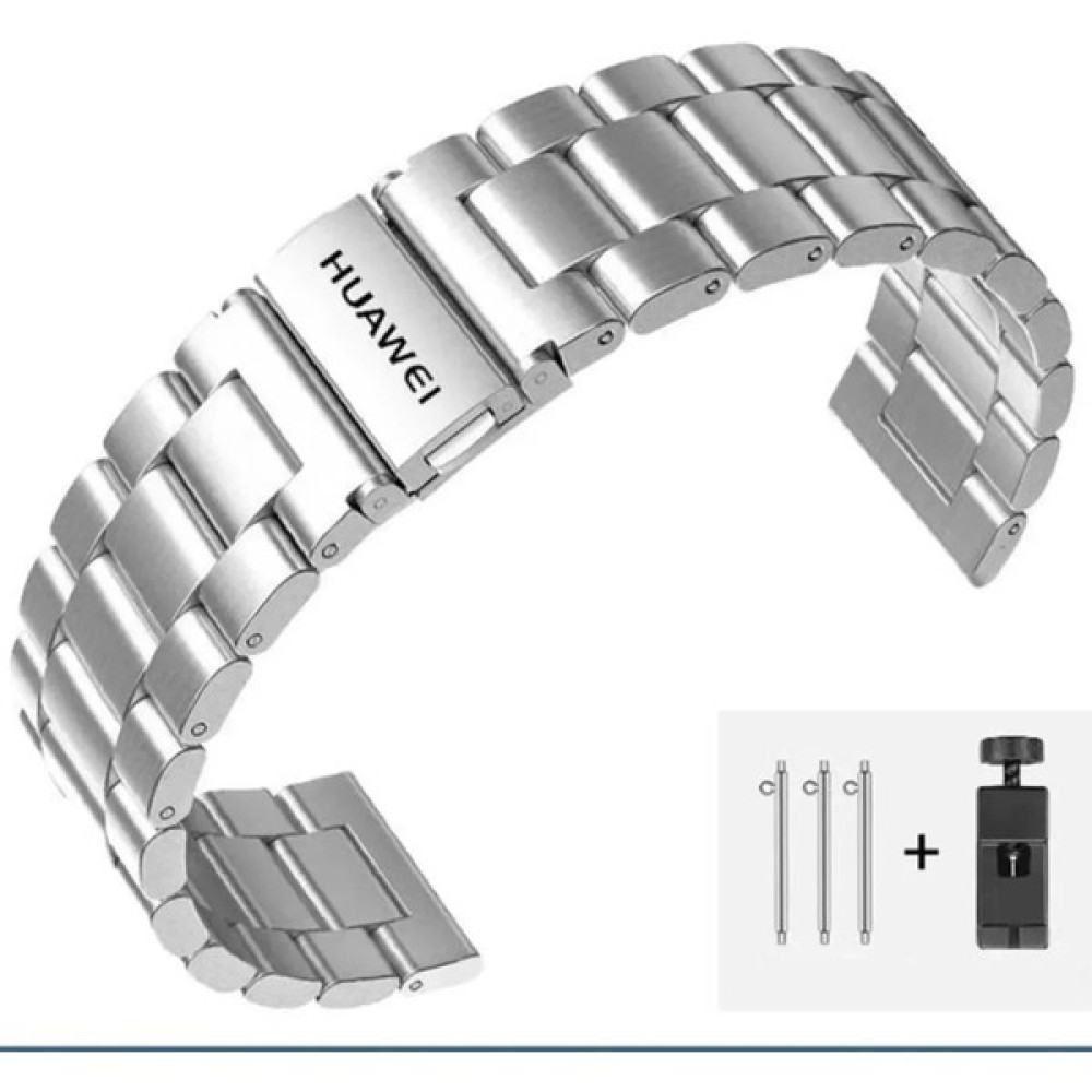 Elektro Fast Elektro Fast-Huawei Watch 4 ve 4 Pro uyumlu Paslanmaz Çelik Kordon 22MM - 46mm - Gri Giyilebilir Teknoloji Aksesuarları Fiyatı