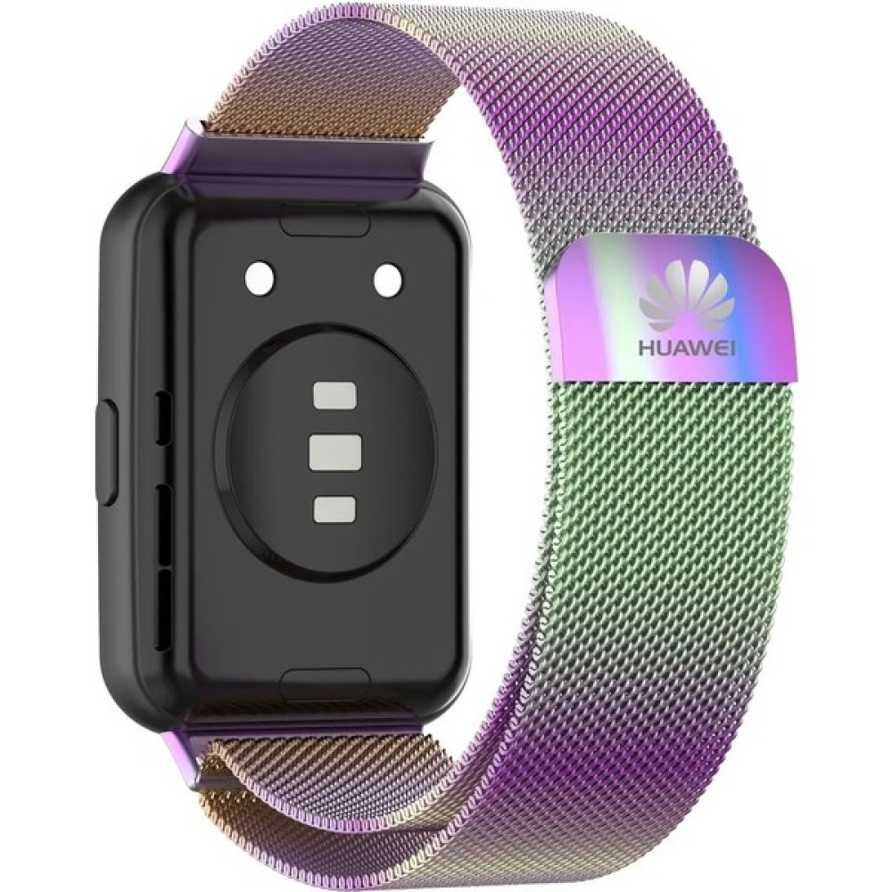 Elektro Fast Huawei Watch Fit 2 Uyumlu Paslanmaz Çelik Metal Hasır Kordon 20MM - Gökkuşağı Giyilebilir Teknoloji Aksesuarları Fiyatı