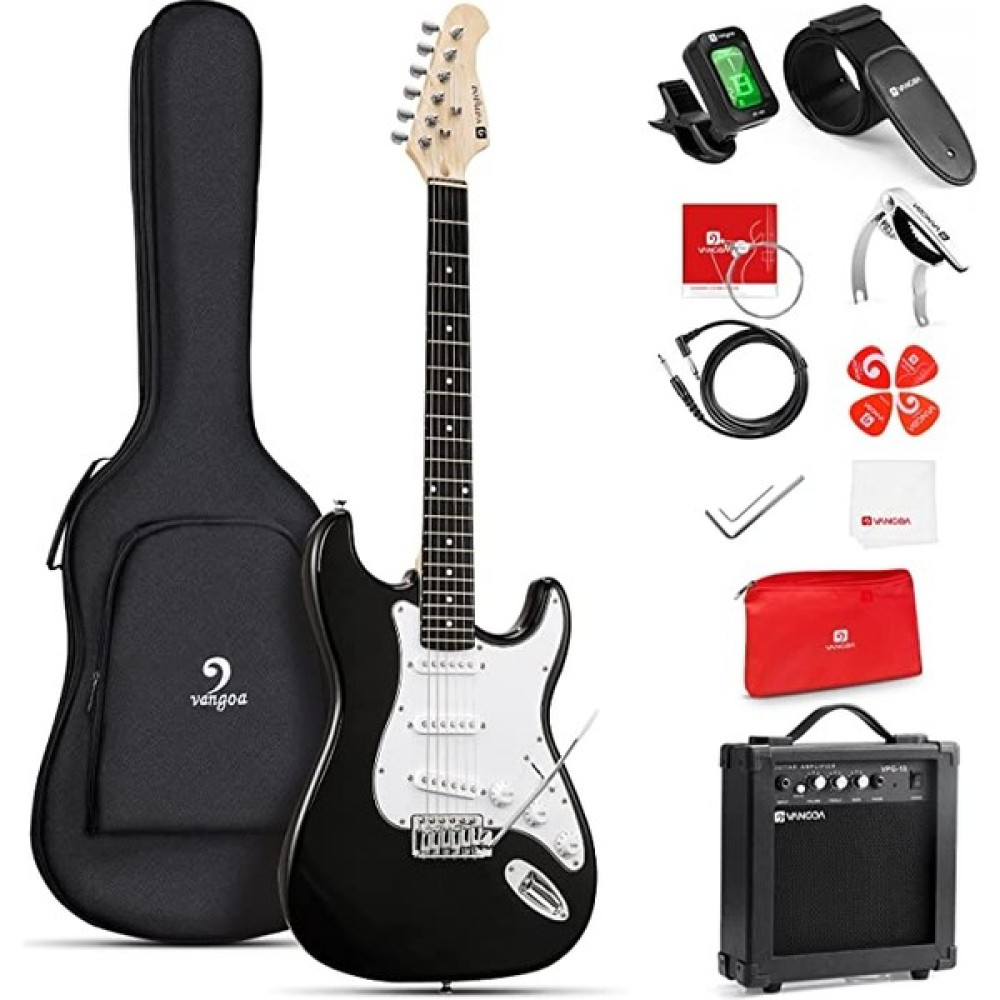 Elektro Gitar Amfili Set Elektro Gitar Set - Siyah Elektro Gitarlar Fiyatı