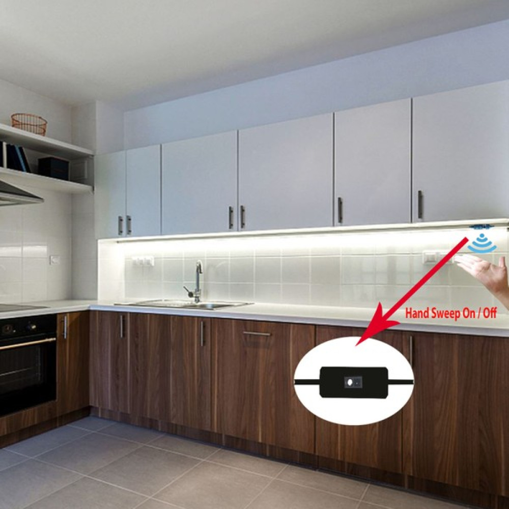 Elektroled Market El Yaklaşım Sensörlü Aç Kapa Şerit LED Seti - 2 m - Gün Işığı Led Aydınlatmalar Fiyatı