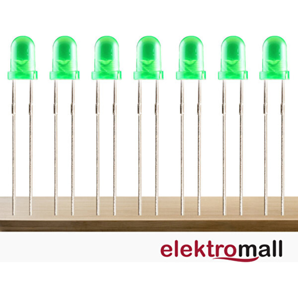 Elektromall 3mm Yeşil Diffused LED(100 Adet) - 3 m Led Aydınlatmalar Fiyatı
