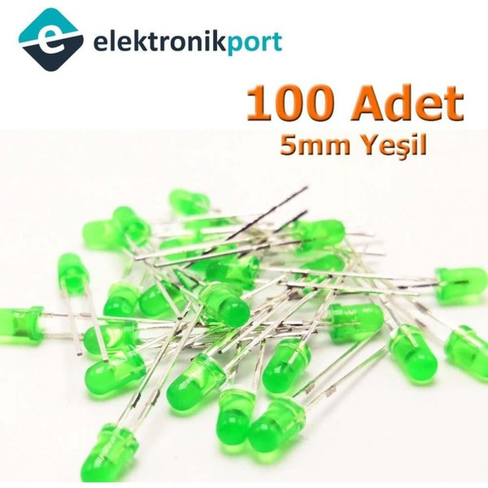 Elektronikport LED 5mm Yeşil Difused 100 Adet Oyun & Hobi Fiyatı