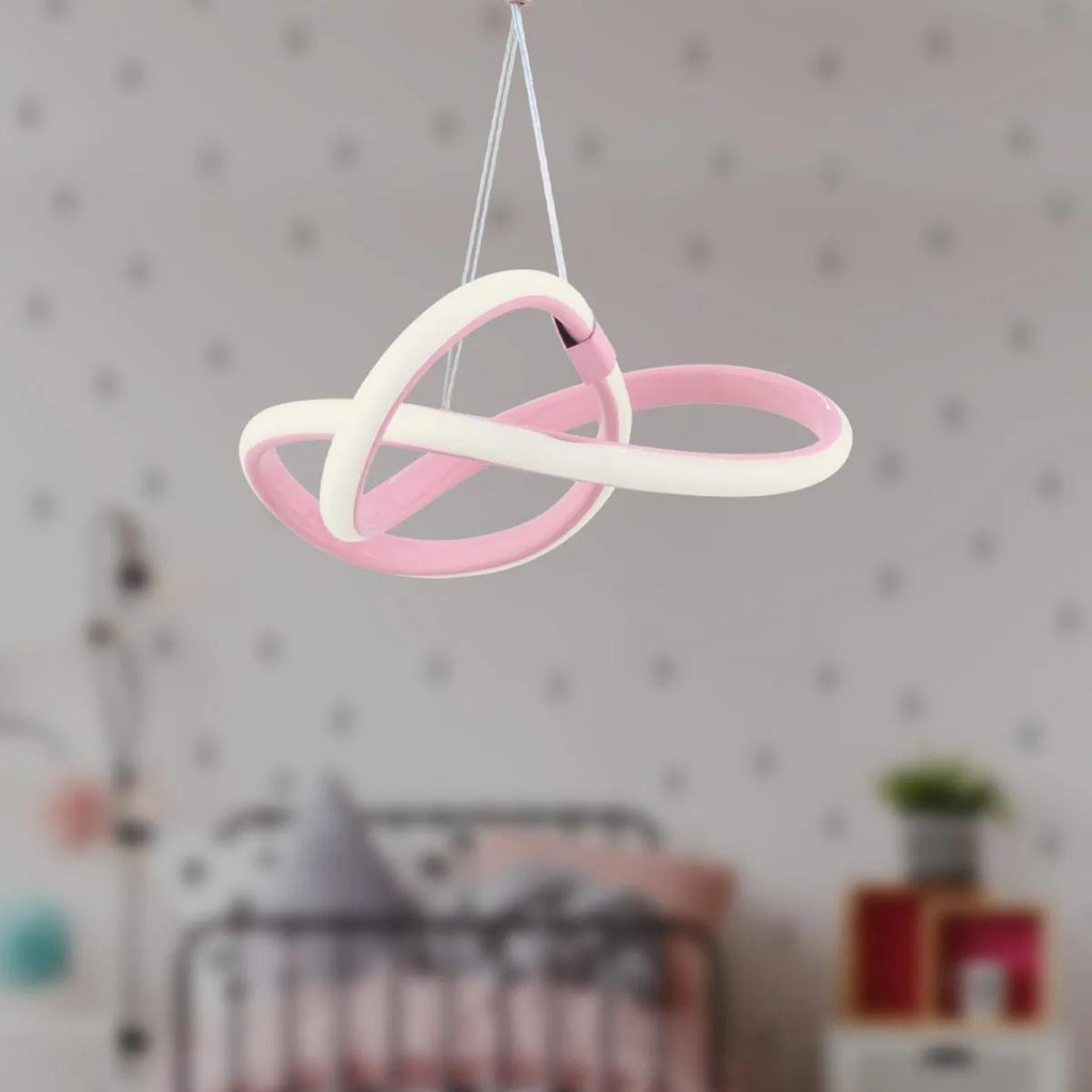 Elektroyou Bonna Modern Tekli Pembe Sarkıt LED Beyaz Power Ledli Salon Mutfak Oda Hol Ledli Avize Avize Fiyatı