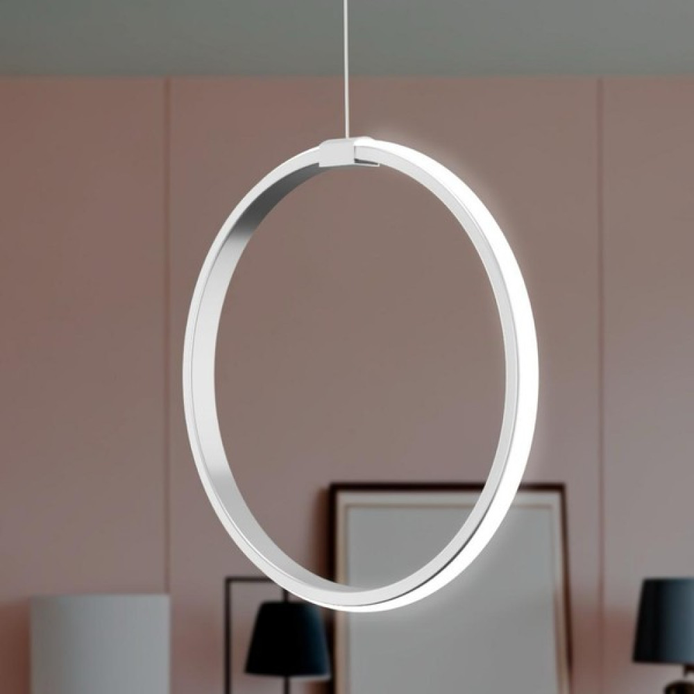 Elektroyou Rings Gri Tekli Sarkıt LED Beyaz Işık Ultra Ledli Salon Mutfak Oda Hol Ledli Avize Avize Fiyatı
