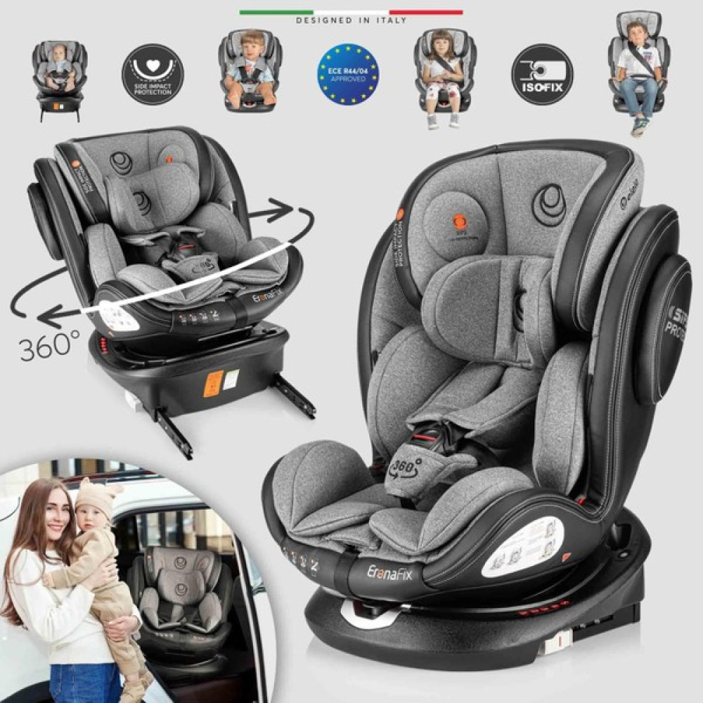 Elele Eronafix 360° Dönebilen Isofixli Oto Koltuğu 0-36 kg Gri Bebek Oto Koltuğu Fiyatı