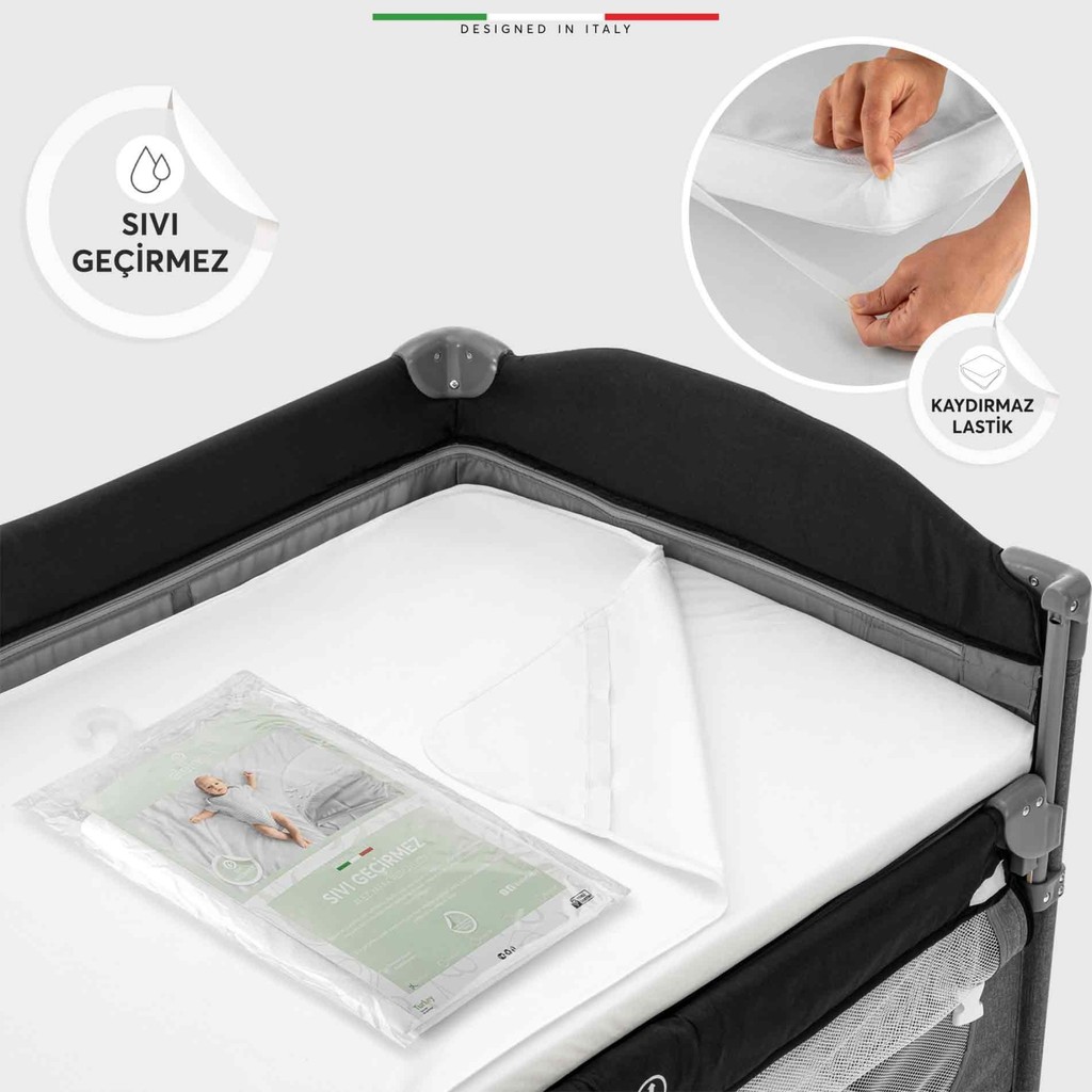 Elelelife 70 x 120 cm Sıvı Geçirmez Lastikli Bebek Yatak Koruyucu Alez Park Yatak / Oyun Parkı Fiyatı