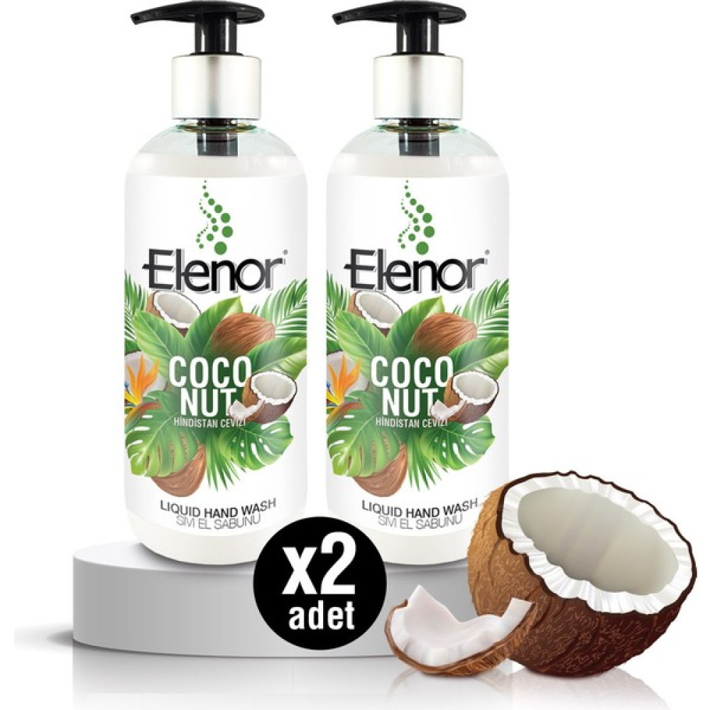 Elenor Sıvı El Sabunu Hindistan Cevizi 400 ml 2'li - Beyaz Sabunlar Fiyatı