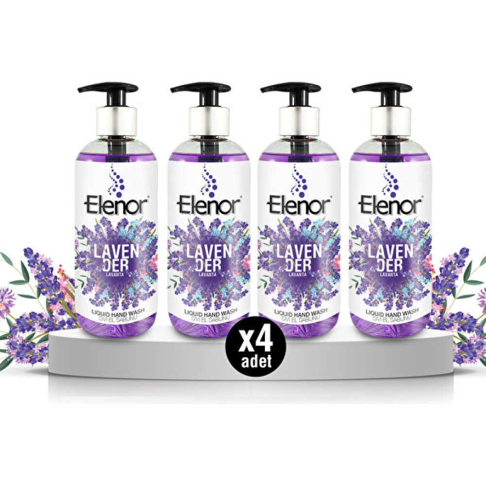 Elenor Sıvı El Sabunu Lavanta 400 ml 4'lü - Mor Sabunlar Fiyatı