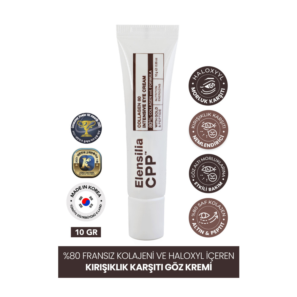 ELENSILIA %80 Fransız Kolajeni Ve Haloxyl Içeren Kırışıklık Karşıtı Göz Kremi 10gr Göz Kremi Fiyatı