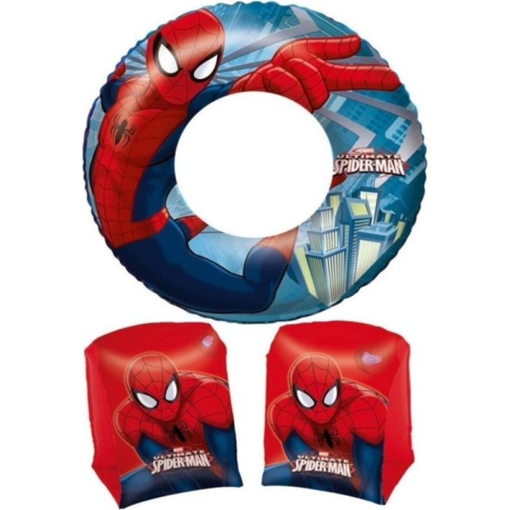Eleven Market Örümcek Adam Spiderman Lisanslı Deniz Havuz Çocuk Can Simidi ve Kolluk Şişme Su Ürünleri Fiyatı