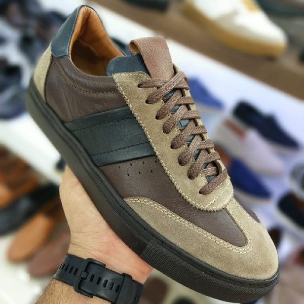 Elevold Deri Kahverengi +7cm Boy Uzatan Gizli Topuklu Spor Ayakkabı Erkek Sneaker Erkek Ayakkabıları Fiyatı