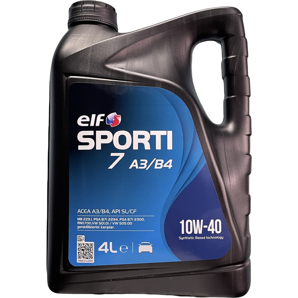 Elf Sporti 7 A3-B4 10W-40 Motor Yağı 4 Litre (Üretim Yılı: 2023) Motor Yağı & Katkıları Fiyatı
