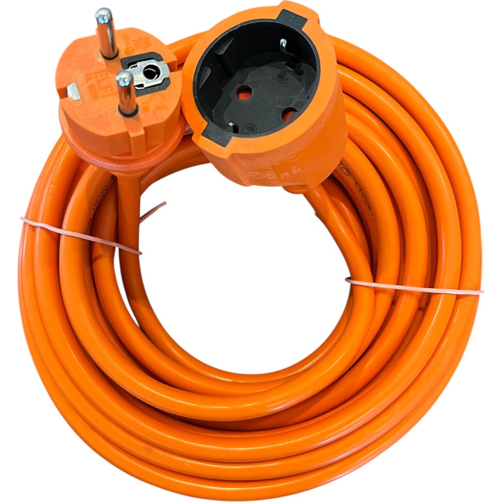 Elfi 3g 2,5 Mm² 3500W Ev Araç Uzatma Kablosu Fiş & Priz - 10 Metre - Turuncu Diğer Fiyatı