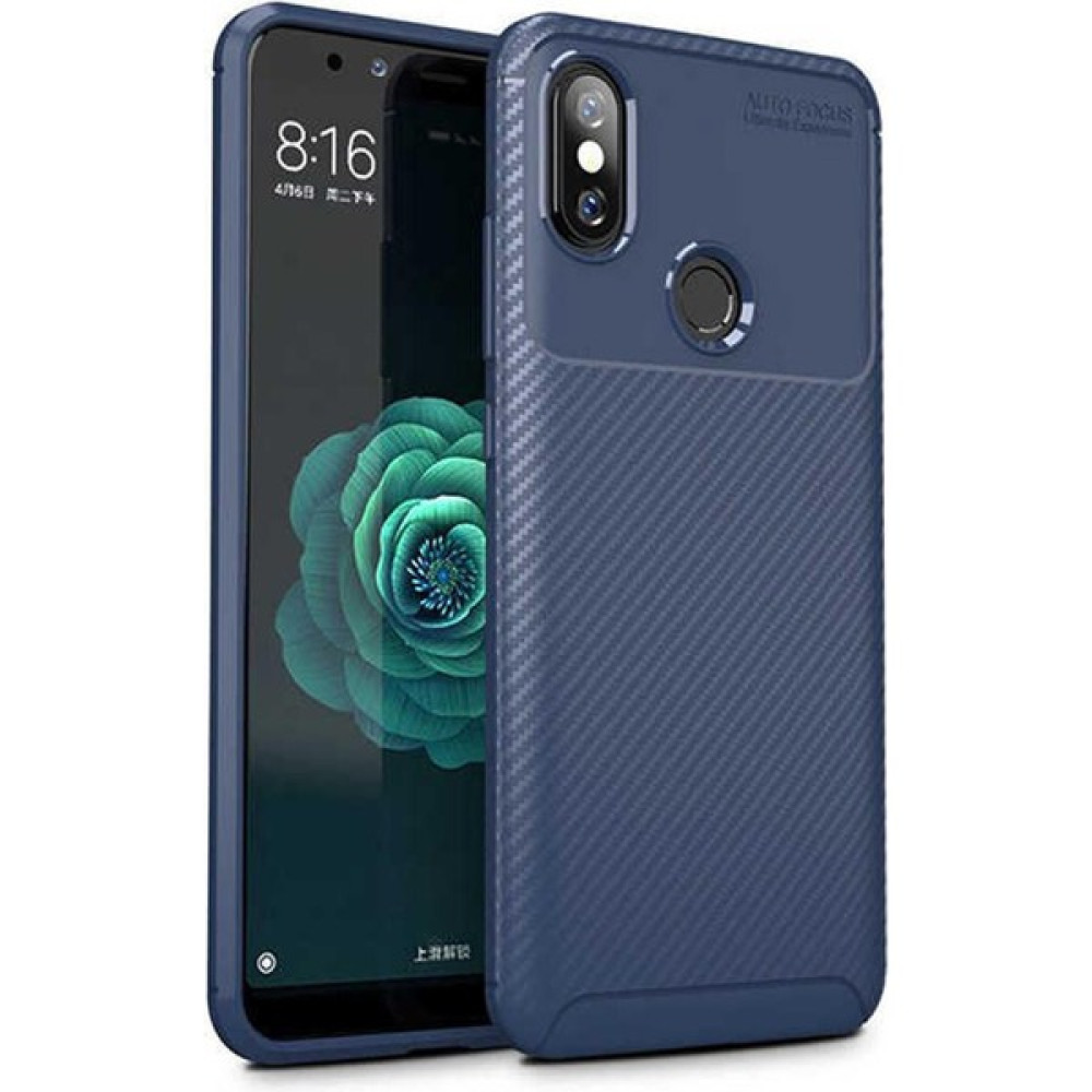 Elfia Xiaomi Redmi Note 5 Kılıf Silikon Karbon Fit Neg - Lacivert Cep Telefonu Kılıfı Fiyatı