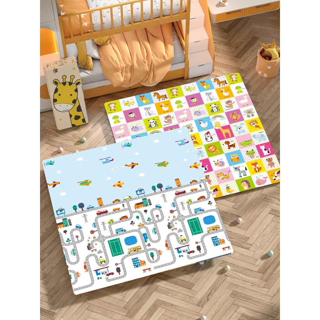 Elfobaby Funny Way Katlanabilir Extra Large Çift Yönlü Oyun Halısı ve Matı 150x180x1 cm + Taşıma Çantası - Renkli - 180 x 150 x 1 cm SSD / Solid State Drive Fiyatı