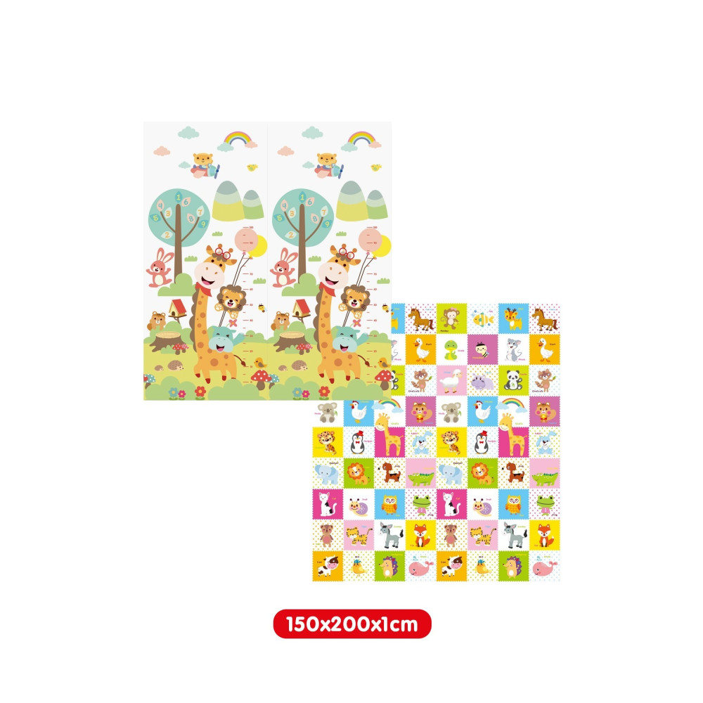 elfobaby Hello My Friends Katlanabilir Oyun Halısı Matı 150x200x1 Cm (TAŞIMA ÇANTALI) Bebek Odası Halı Fiyatı