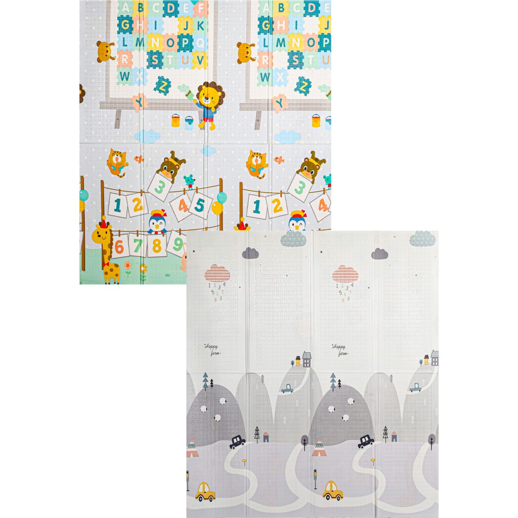 Elfobaby Pretty Numbers - Katlanabilir - Extra Large - Çift Yönlü - Oyun Halısı ve Matı 160X180X1 (Taşıma Çantası ) - Çok Renkli - 160 x 180 x 1 cm SSD / Solid State Drive Fiyatı
