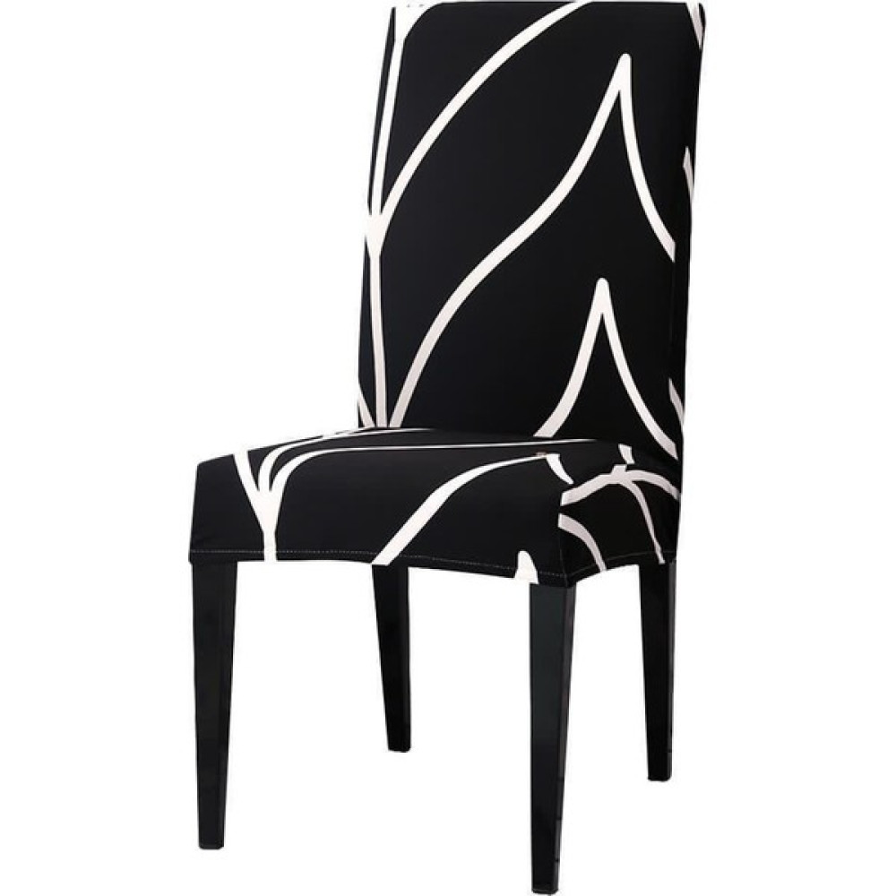 Elgeyar Desenli Kadife Sandalye Kılıfı,likrali,lastikli,standart , Kalp Atışı Desen(1 Adet) - 35 x 50 cm - Siyah Koltuk & Kanepe Örtüsü Fiyatı