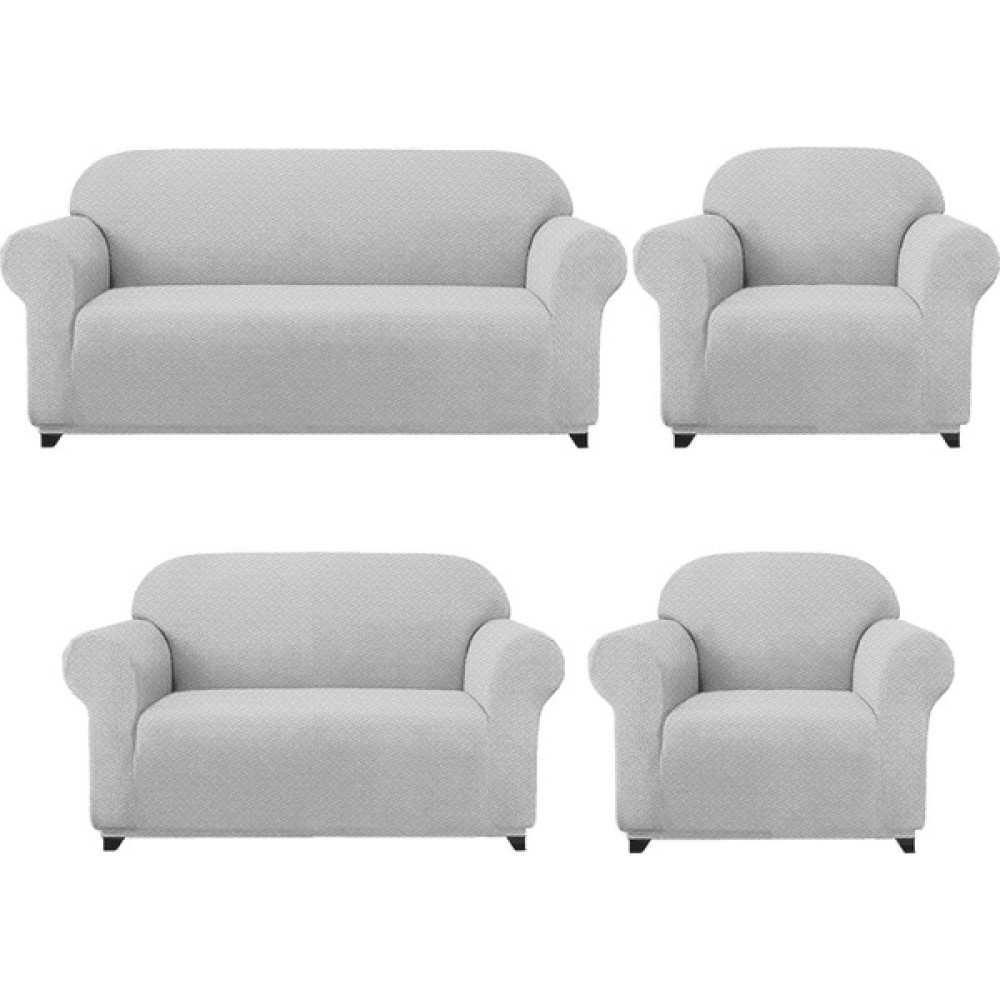Elgeyar Hasır Desen Likra Kumaş Koltuk ,kanepe .çekyat Örtüsü Esnekli 3+2+1+1takım Koltuk Için - 180 x 230 cm - Gri - Beyaz Koltuk & Kanepe Örtüsü Fiyatı