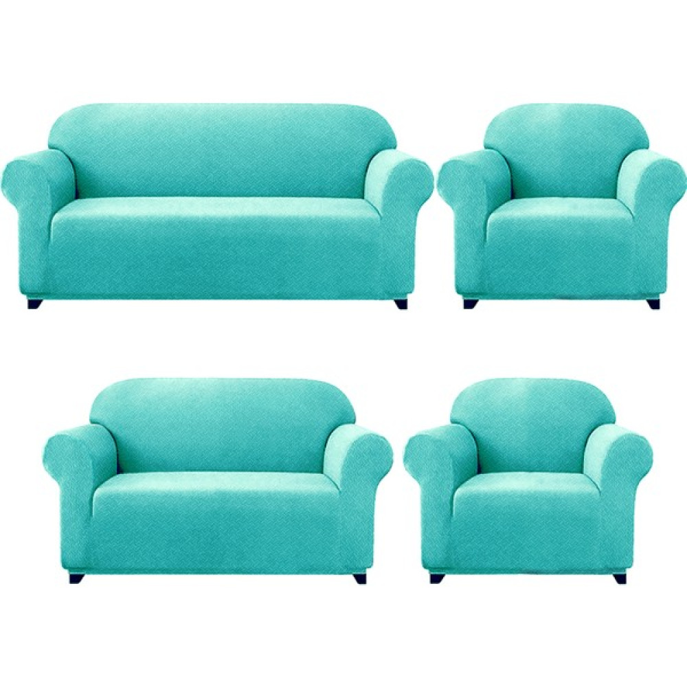 Elgeyar Hasır Desen Likra Kumaş Koltuk ,kanepe .çekyat Örtüsü Esnekli 3+2+1+1takım Koltuk Için - 180 x 230 cm - Mint Koltuk & Kanepe Örtüsü Fiyatı