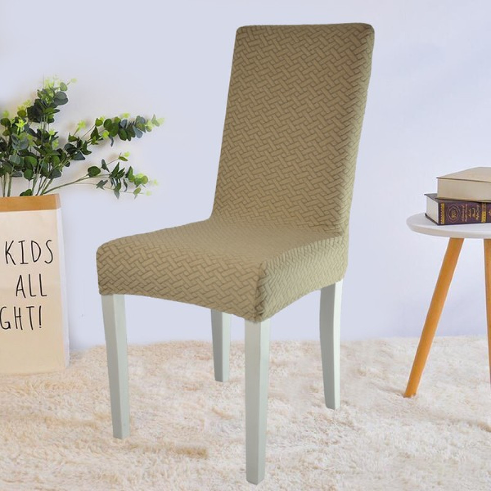 Elgeyar Likrali Kümaş Desenli Sandalye Örtüsü, Lastikli, Esnekli ,kaliteli Sandalye Kılıfı 1 Adet - 35 x 50 cm - Bej Koltuk & Kanepe Örtüsü Fiyatı