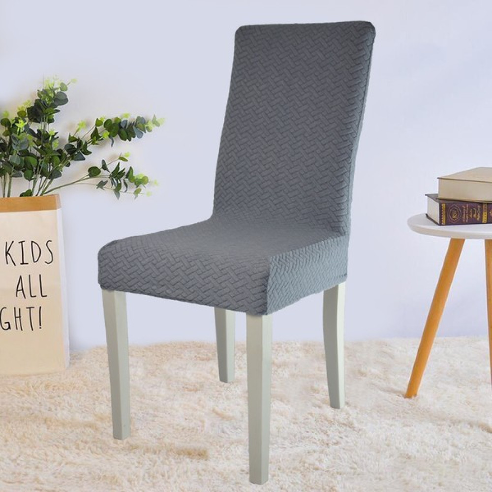 Elgeyar Likrali Kümaş Desenli Sandalye Örtüsü, Lastikli, Esnekli ,kaliteli Sandalye Kılıfı 1 Adet - 35 x 50 cm - Koyu Gri Koltuk & Kanepe Örtüsü Fiyatı