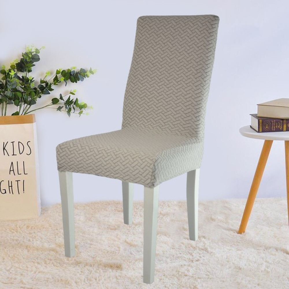 Elgeyar Likrali Kümaş Desenli Sandalye Örtüsü, Lastikli, Esnekli ,kaliteli Sandalye Kılıfı 1 Adet - 35 x 50 cm - Krem Koltuk & Kanepe Örtüsü Fiyatı