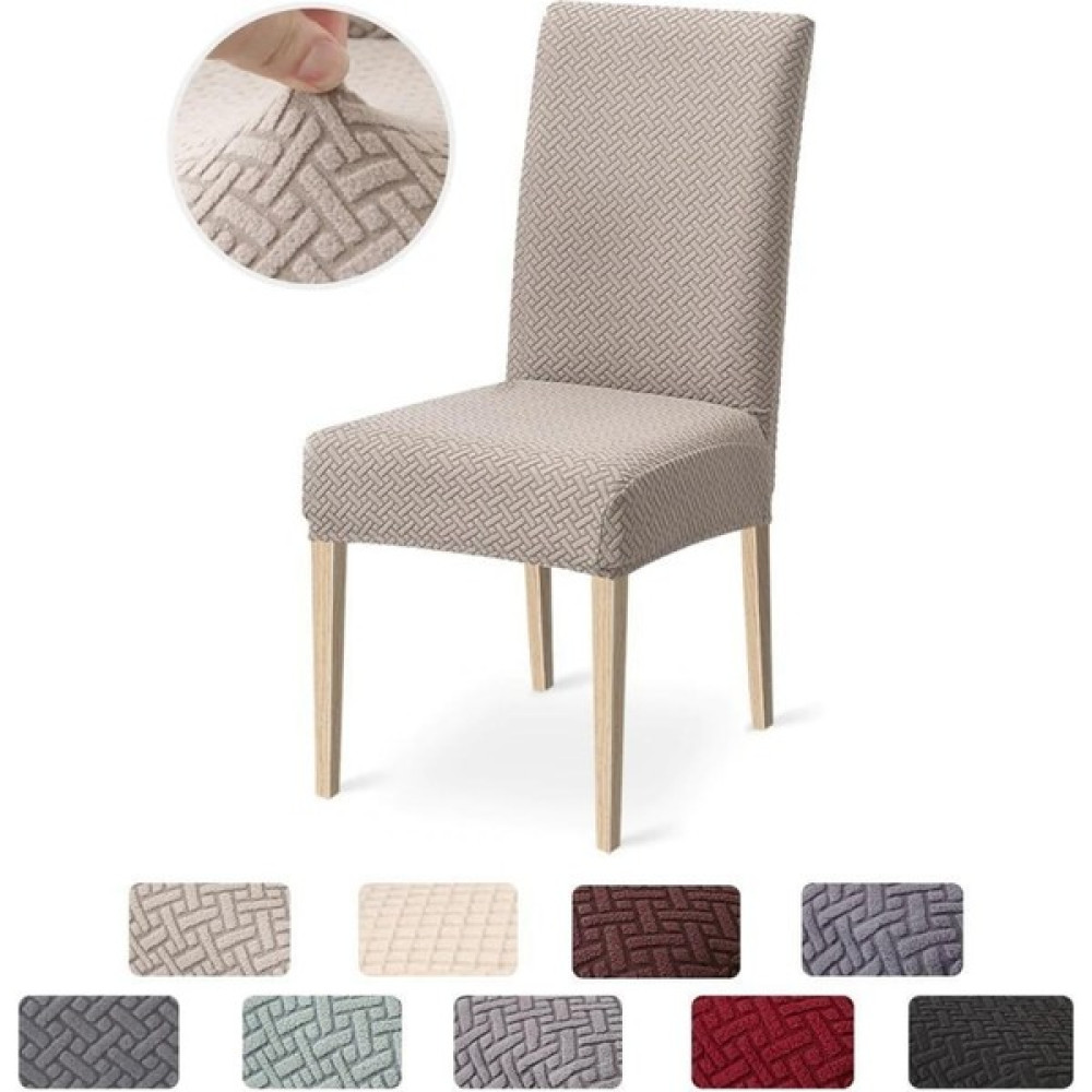 Elgeyar Likrali Kümaş Desenli Sandalye Örtüsü, Lastikli, Esnekli ,kaliteli Sandalye Kılıfı 1 Adet - 35 x 50 cm - Vizon Koltuk & Kanepe Örtüsü Fiyatı