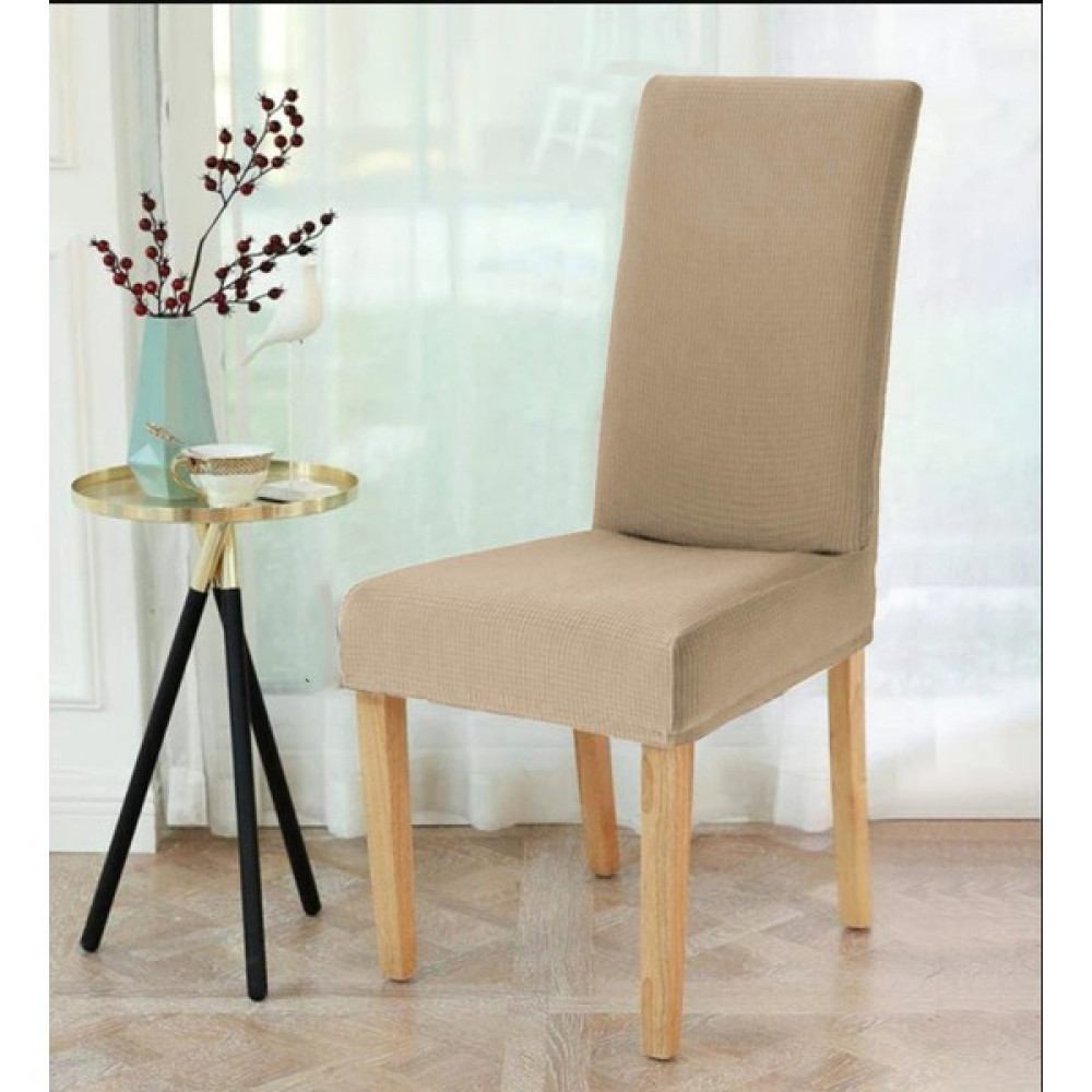 Elgeyar  likrali Sandalye Örtüsü, Sandalye Kılıfı, Lastikli ,standart (1 Paket 6 Adet) - 38 x 75 cm - Kahve Koltuk & Kanepe Örtüsü Fiyatı