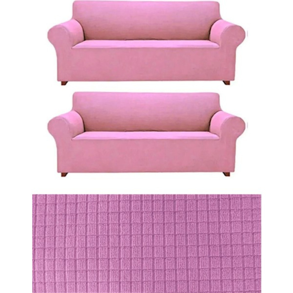 Elhos 3+3 Likralı Koltuk Takımı Örtüsü. Lastikli, Esnek, Yıkanabilir Koltuk, Kanepe, Çekyat Örtüsü - 180 x 230 cm - Pudra Koltuk & Kanepe Örtüsü Fiyatı