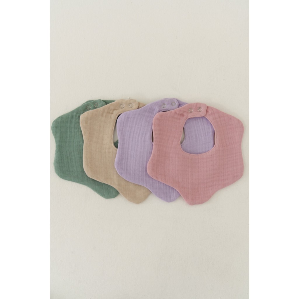 Elibaby 4'lü Organik Pamuk 8 Katlı Multi Müslin Çiçek Kız Bebek Salya ve Mama Önlük,yakalık (Model 2) - 0 - 2 Yaş - Açık Pembe Mama Önlüğü Fiyatı