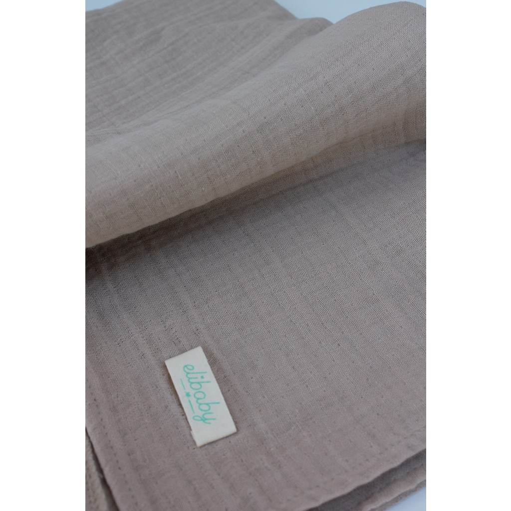 Elibaby Organik Pamuk Ekstra Yumuşak 4 Katlı Müslin Battaniye 85 x 100 cm - Bej Battaniye Fiyatı