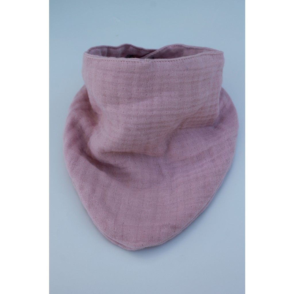 Elibaby Pamuklu 8 Kat Muslin Kumaş Çift Çıtçıtlı Bebek Mama Önlüğü/ağız Mendili - 0 - 2 Yaş - Pudra Bebek Mamaları Fiyatı