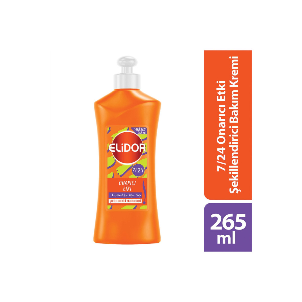 Elidor 7/24 Şekillendirici Saç Bakım Kremi Onarıcı Etki Keratin & Çay Ağacı Yağı 265 Ml Şampuan ve Saç Kremi Fiyatı