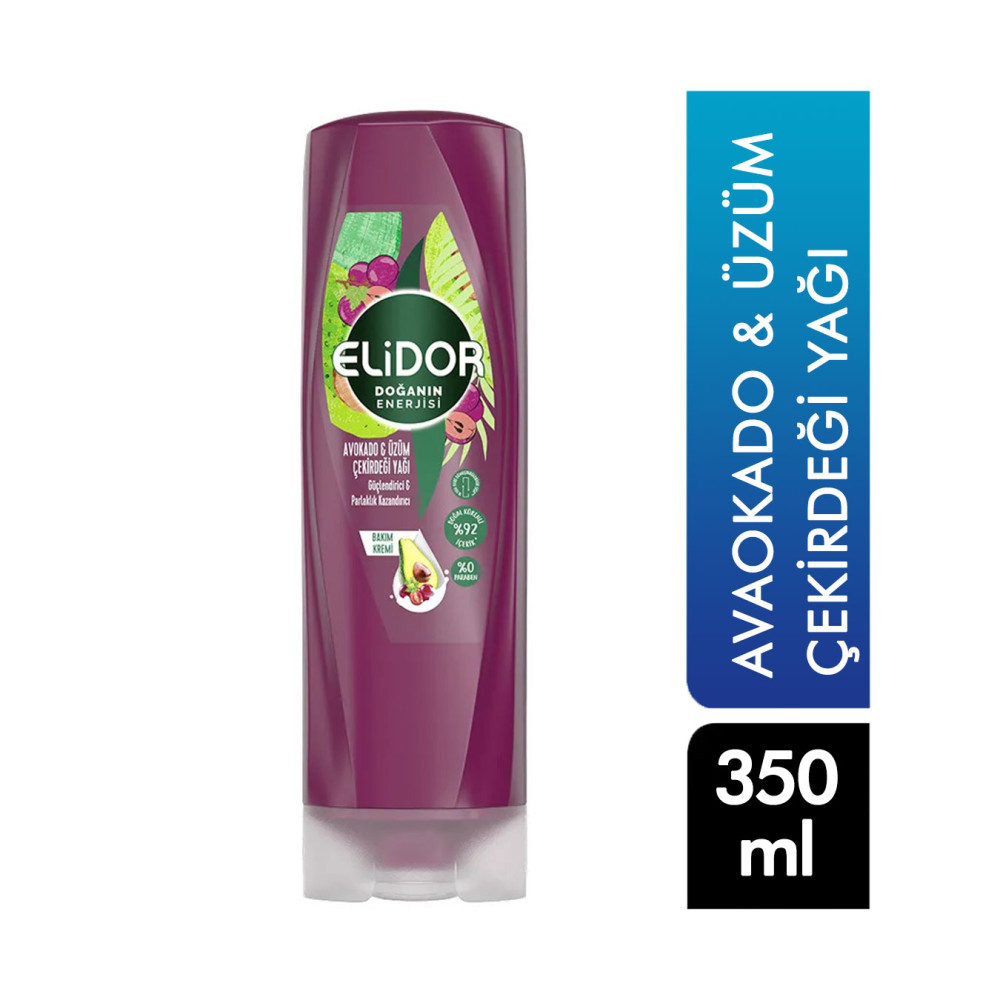 Elidor Bakım Kremi 350 ml Doğanın Enerjisi Avokado ve Üzüm Çekirdeği Y Saç Bakım Maskeleri & Serumlar & Spreyler Fiyatı