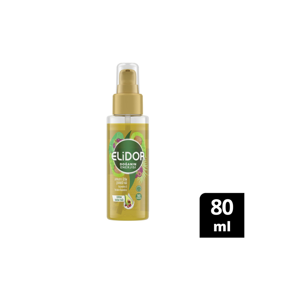 Elidor Doğanın Enerjisi Serum Saç Bakım Yağı Avokado ve Üzüm Çekirdeği Yağı 80 ml Saç Bakım Maskeleri & Serumlar & Spreyler Fiyatı