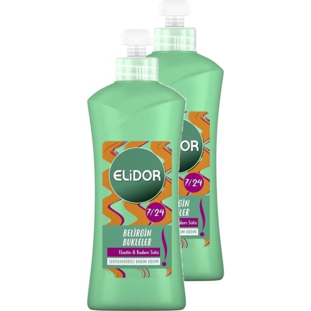 Elidor Elidor 7/24 Saç Bakım Kremi Belirgin Bukleler 300 ml 2'li Paket Saç Şekillendirici Krem Fiyatı