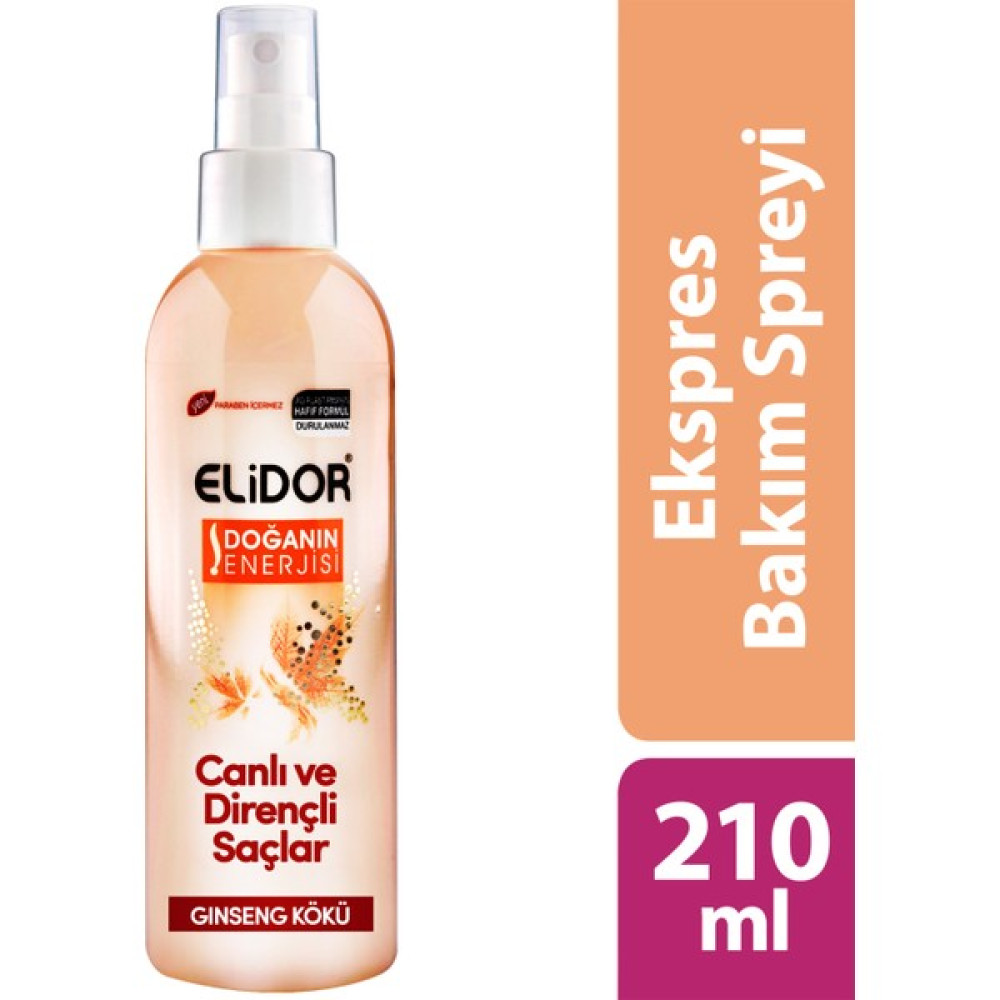 Elidor Express Saç Bakım Spreyi Canlı Ve Dirençli Saçlar 210 ml Saç Bakım Maskeleri & Serumlar & Spreyler Fiyatı