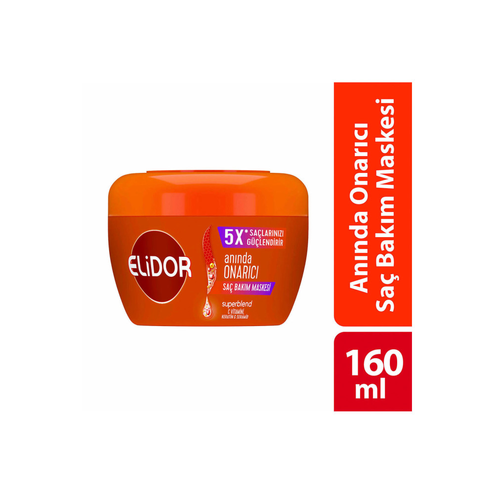 Elidor Superblend Saç Bakım Maskesi Anında Onarıcı C Vitamini Keratin Seramid 160 Ml Şampuan ve Saç Kremi Fiyatı