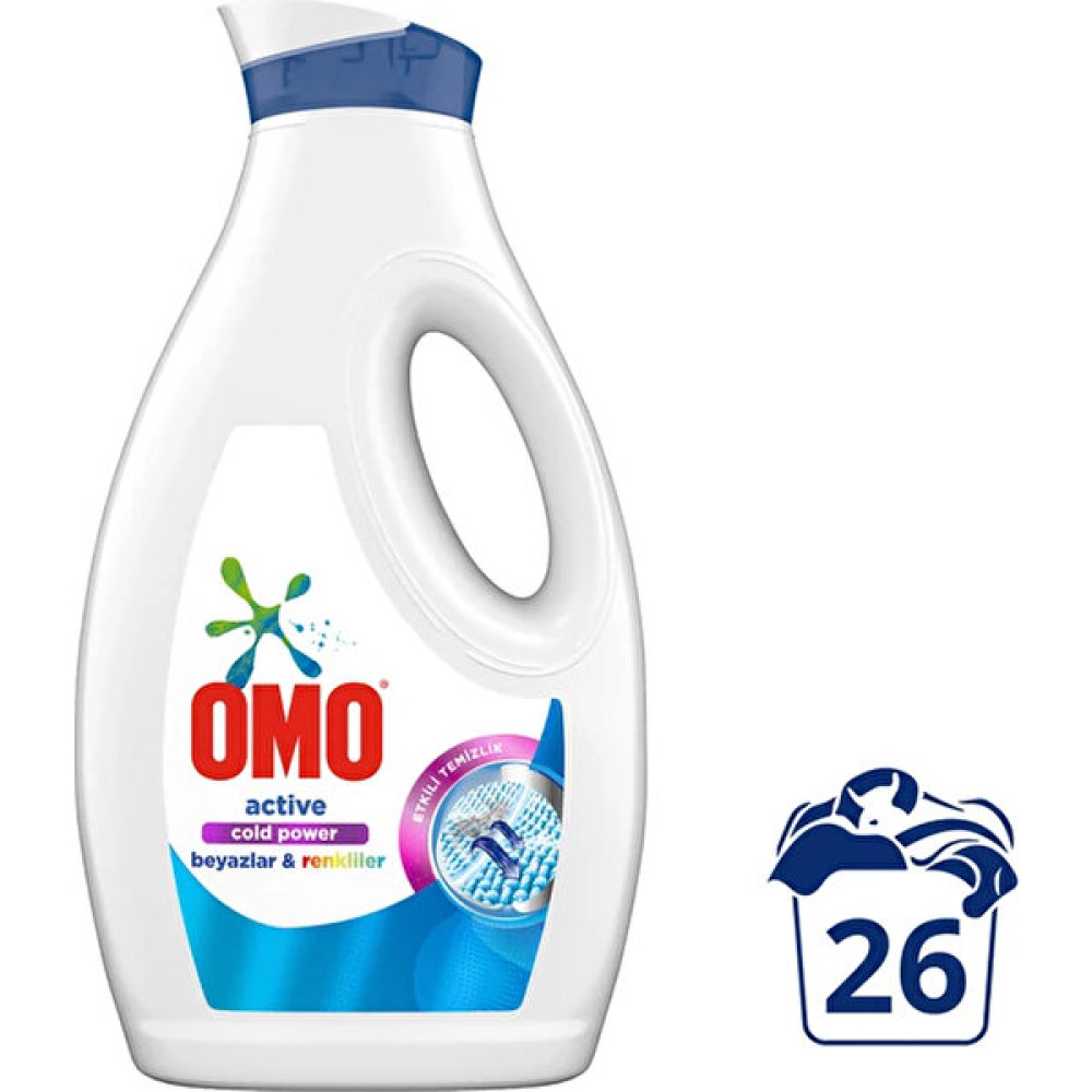 Elif Cafe Omo Sıvı Active Cold Power Beyazlar ve Renkliler Için Çamaşır Deterjanı 1690 ml - 1,69lt Çamaşır Deterjanı Fiyatı