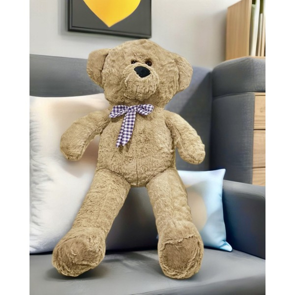 Elif Mağazacılık Papyonlu Peluş Ayıcık 75 cm (Yıkanabilir) - Açık Kahverengi Peluş Oyuncaklar Fiyatı
