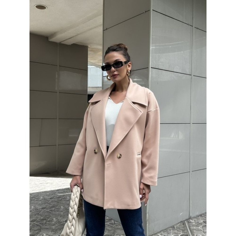 Elif Özbey Camel Oversize Kısa Delux Kaban Kadın Kaban Fiyatı
