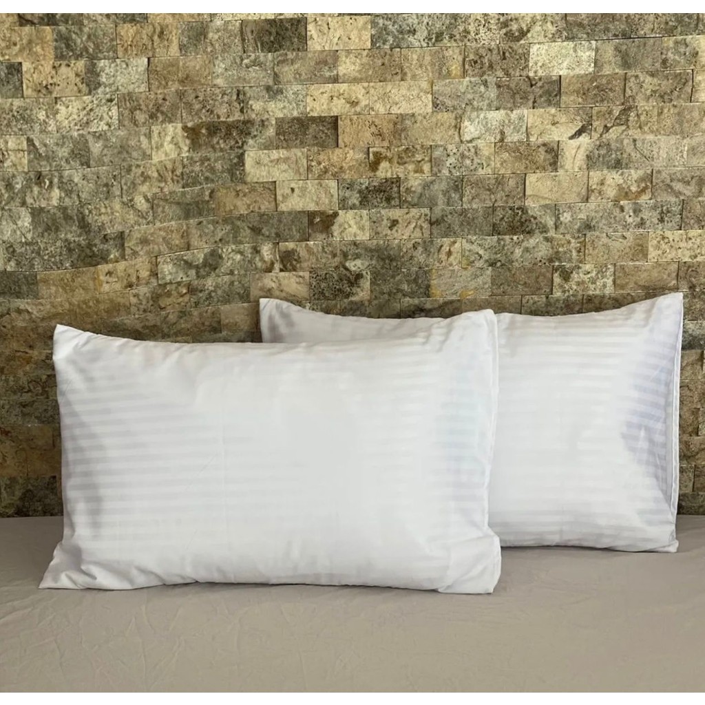 Elif Tekstil Saten Şeritli 2'li Yastık Kılıfı Seti - 50 x 70 cm - Beyaz Yastık Kılıfı Fiyatı