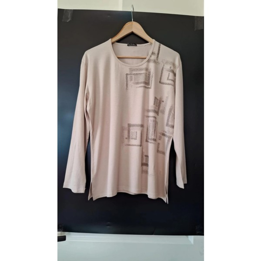 Elif Triko Kadın Uzun Kollu Pamuklu Anne Tşört Bayan T-shirt Fiyatı