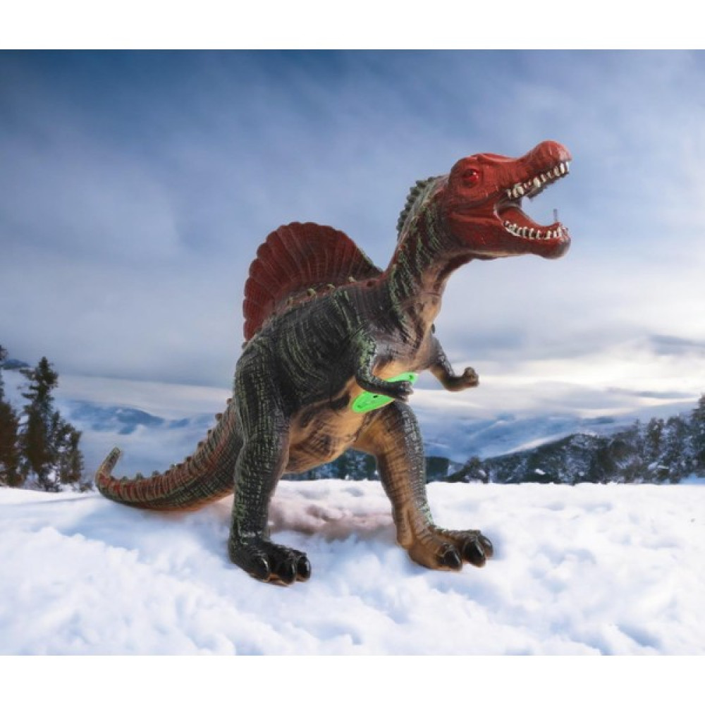 Elifeshop Gerçek Görünümlü Peluş Dolgulu Soft Silikon Kaplı Sesli Kükreyen Dinozor Oyuncak Büyük Spinosaurs Oyuncak Fiyatı