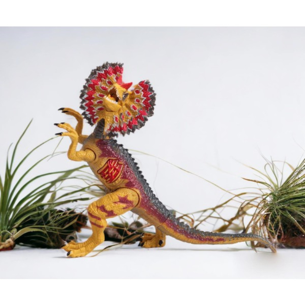 Elifeshop Jurassic World Animal Dinosaurs Gerçekçi Eklemli Sesli Kükreyen Figür Dinozor Oyuncak Dilophosaurus Oyuncak Fiyatı