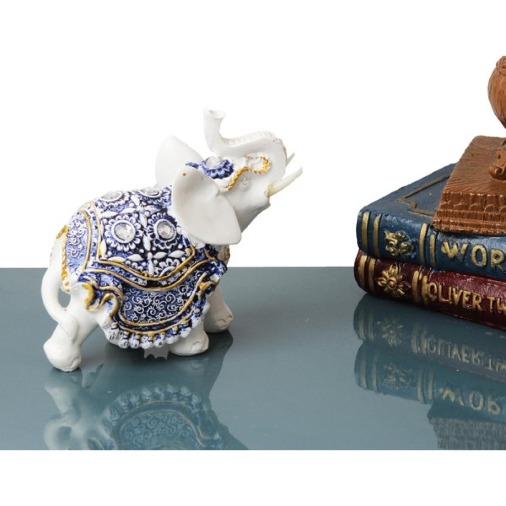 Elifeshop Nakış Taş Işlemeli Şanslı Fil Biblo Heykel Hediyelik Dekoratif Ürün Vitrin Süsü Ev Hediyesi Küçük Biblo Fiyatı