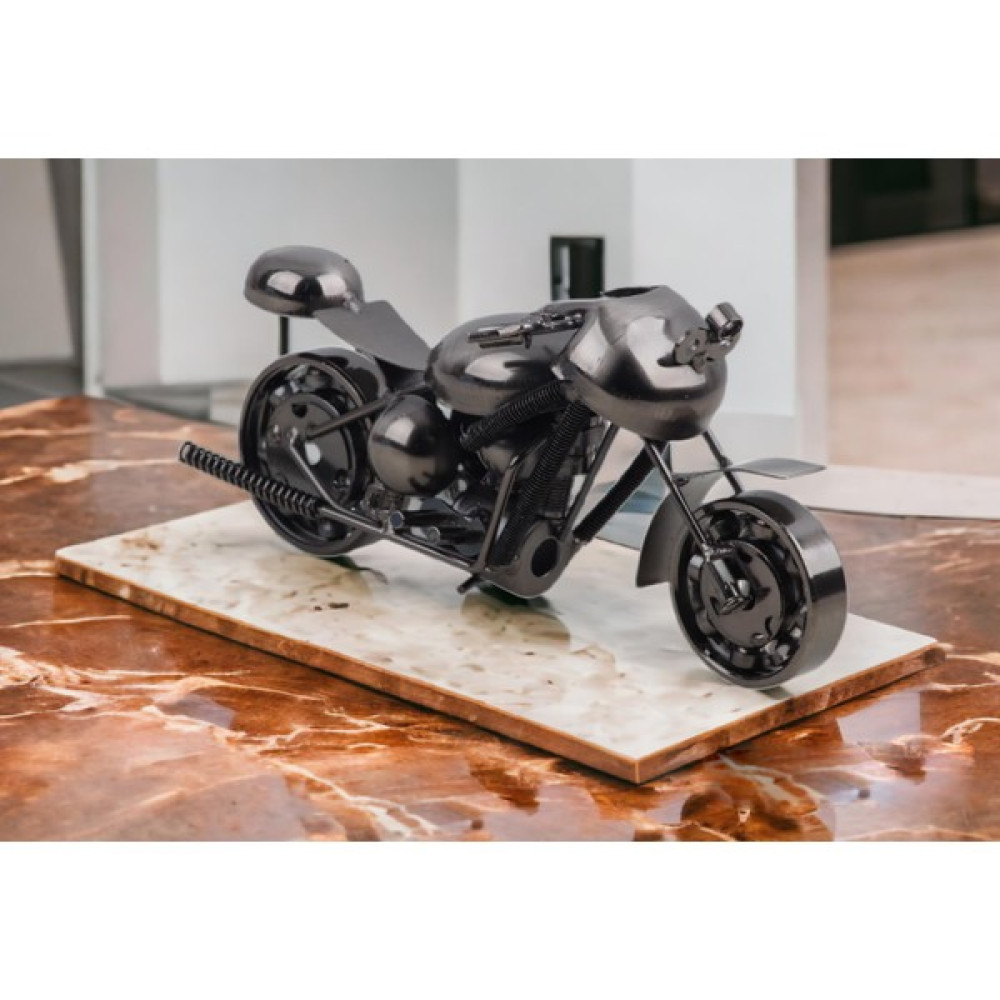 Elifeshop Nostaljik Retro El Yapımı Metal Motosiklet Modeli Dekoratif Biblo Vitrin Süsü Ev Yeni Yıl Hediyesi 2 Biblo Fiyatı